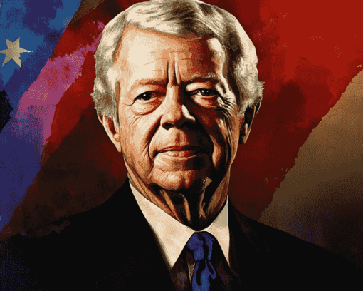 Aesthetic Jimmy Carter Diamond Painting