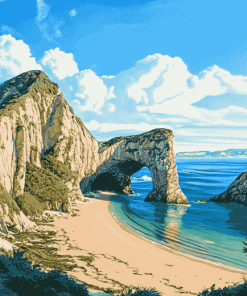 Aesthetic Jurassic Coast Diamond Painting