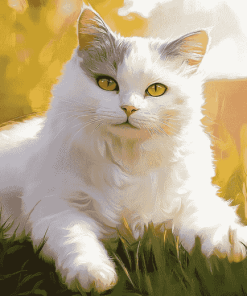 Aesthetic Kitty Diamond Painting