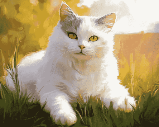 Aesthetic Kitty Diamond Painting