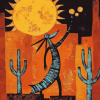 Aesthetic Kokopelli Musician Diamond Painting