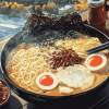 Aesthetic Korean Ramen Meals Diamond Painting