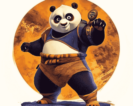 Aesthetic Kung Fu Panda Diamond Painting