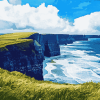 Aesthetic Lahinch Beach View Diamond Painting