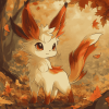 Aesthetic Leafeon Autumn Diamond Painting