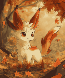 Aesthetic Leafeon Autumn Diamond Painting