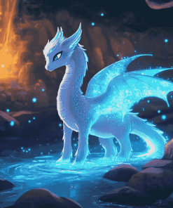 Aesthetic Lightfury Dragon Diamond Painting