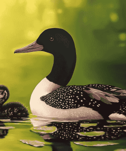 Aesthetic Loon Bird Diamond Painting