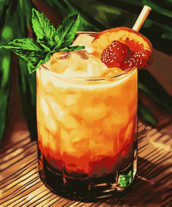 Aesthetic Mai Tai Tropical Diamond Painting