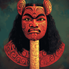 Aesthetic Maori Tiki Fantasy Diamond Painting