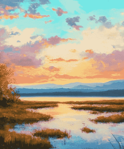 Aesthetic Marsh Landscapes Diamond Painting