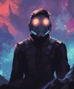 Aesthetic Marvel Starlord Diamond Painting