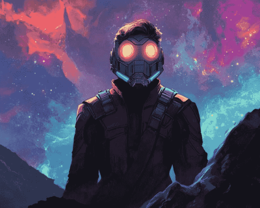 Aesthetic Marvel Starlord Diamond Painting