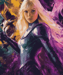 Aesthetic Marvel Superheroine Diamond Painting