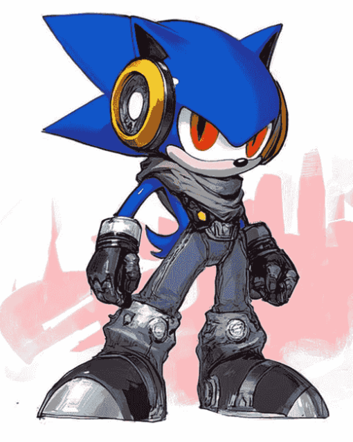 Aesthetic Metal Sonic Diamond Painting