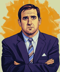 Aesthetic Michael Scott Pop Culture Diamond Painting