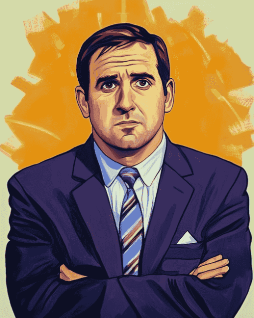 Aesthetic Michael Scott Pop Culture Diamond Painting