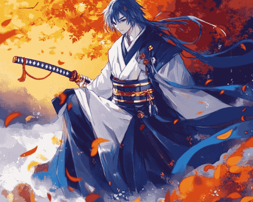 Aesthetic Mikazuki Munechika Anime Diamond Painting