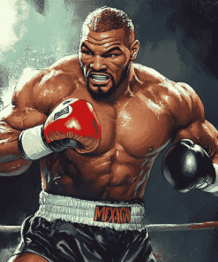 Aesthetic Mike Tyson Boxer Diamond Painting