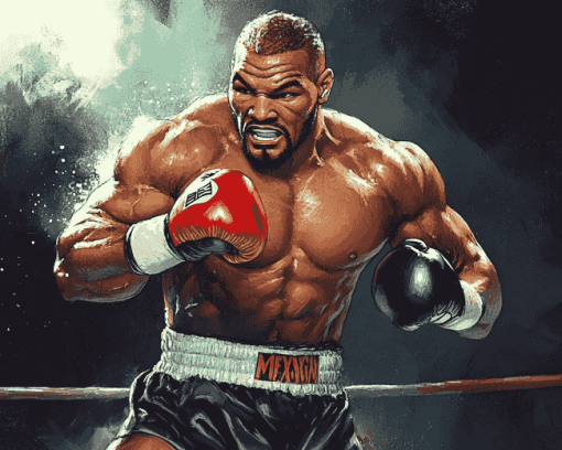 Aesthetic Mike Tyson Boxer Diamond Painting