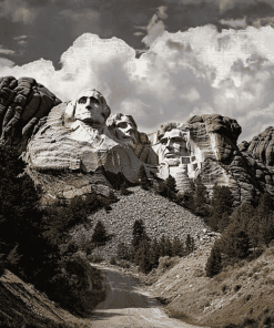 Aesthetic Mount Rushmore North Dakota Diamond Painting