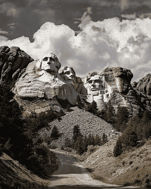 Aesthetic Mount Rushmore North Dakota Diamond Painting