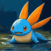 Aesthetic Mudkip Pokemon Diamond Painting