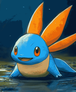 Aesthetic Mudkip Pokemon Diamond Painting