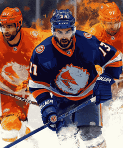 Aesthetic NY Islanders Ice Hockey Diamond Painting