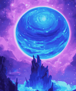 Aesthetic Neptune Space Diamond Painting