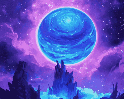 Aesthetic Neptune Space Diamond Painting