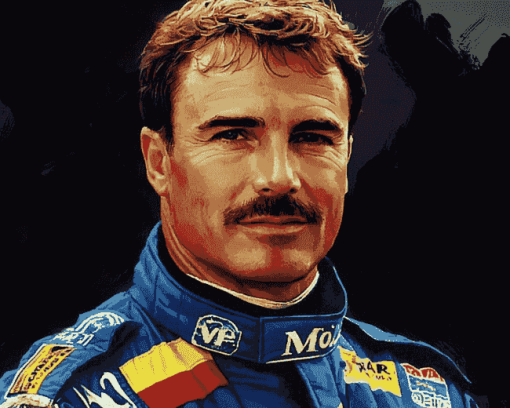 Aesthetic Nigel Mansell Racing Diamond Painting