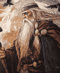 Aesthetic Odin Nordic Fantasy Diamond Painting