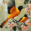 Aesthetic Orioles Birds Diamond Painting