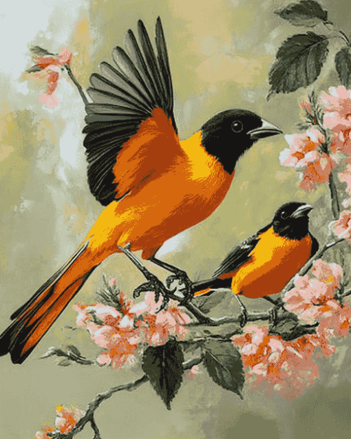 Aesthetic Orioles Birds Diamond Painting