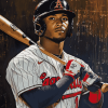 Aesthetic Ozzie Albies Baseball Diamond Painting