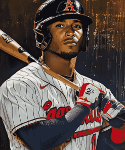 Aesthetic Ozzie Albies Baseball Diamond Painting