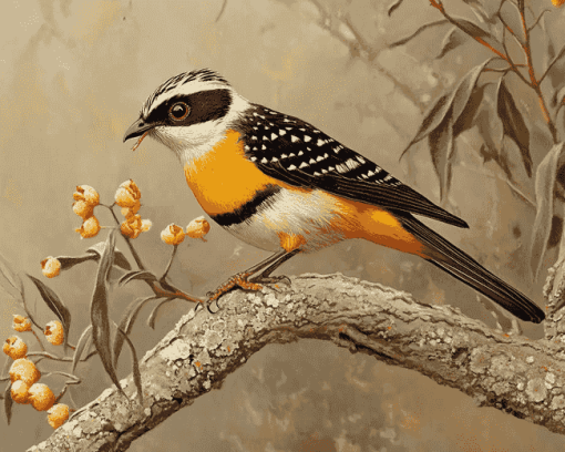 Aesthetic Pardalote Bird Diamond Painting