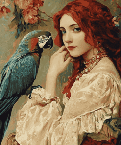 Aesthetic Parrot Vintage Diamond Painting