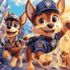 Aesthetic Paw Patrol Fantasy Diamond Painting