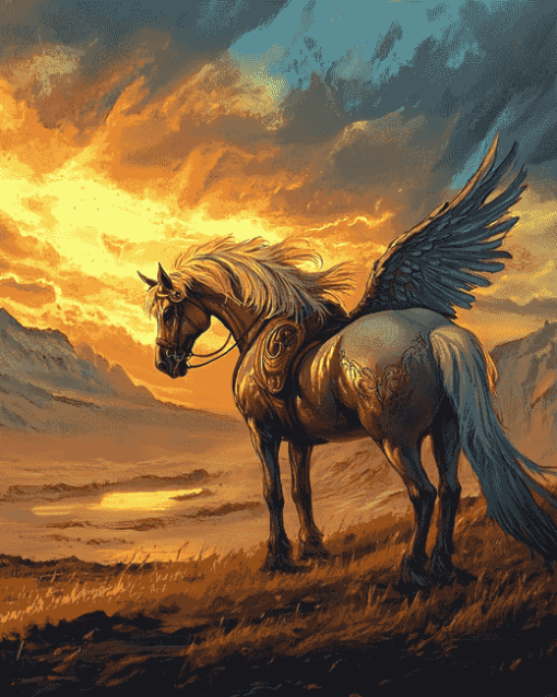 Aesthetic Pegasus Fantasy Diamond Painting