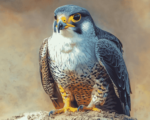 Aesthetic Peregrine Falcon Diamond Painting