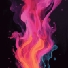 Aesthetic Pink Fire Diamond Painting