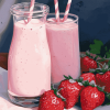 Aesthetic Pink Strawberry Milk Diamond Painting