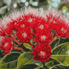 Aesthetic Pohutukawa Blossoms Diamond Painting