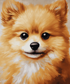 Aesthetic Pomchi Puppy Diamond Painting