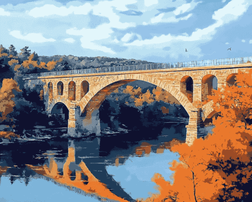 Aesthetic Pont Du Gard Diamond Painting