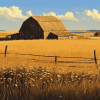 Aesthetic Prairie Barns Diamond Painting