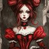 Aesthetic Queen of Hearts Anime Diamond Painting