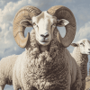 Aesthetic Ram Sheep Diamond Painting